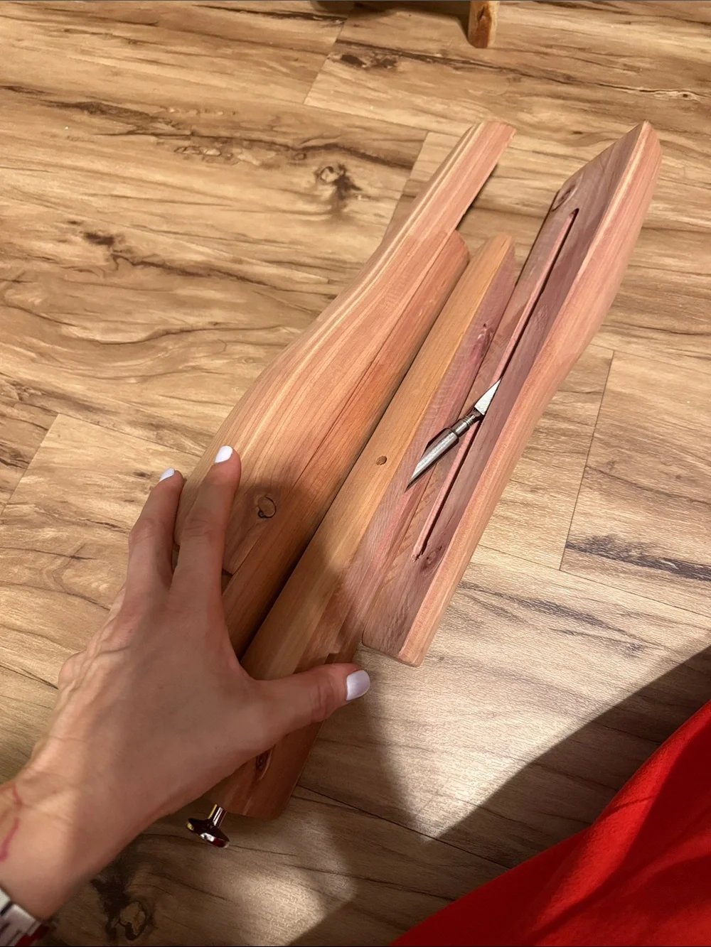 Natural Cedar Hanger Insert Set - Picture 4 of 4